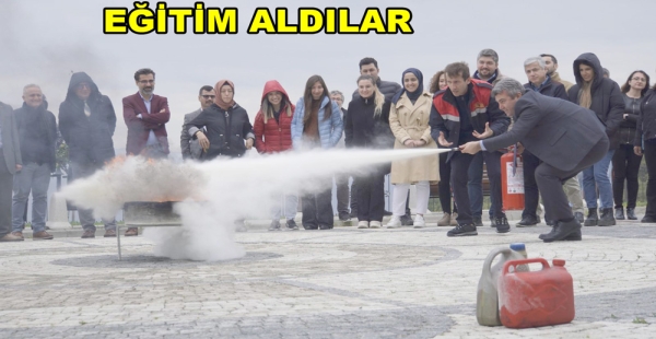 YAÜ PERSONELİ AFET EĞİTİMİ ALDI