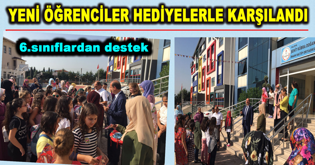 YENİ ÖĞRENCİLER HEDİYELERLE KARŞILANDI