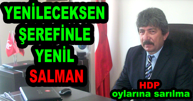 YENİLECEKSEN ŞEREFİNLE YENİL SALMAN