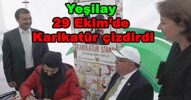 Yeşilay 29 Ekim’de Karikatür çizdirdi