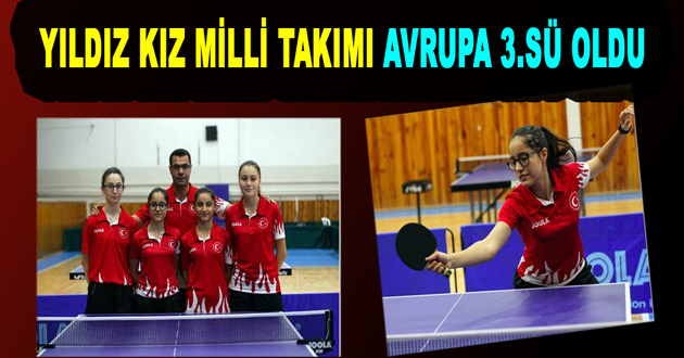 YILDIZ KIZ MİLLİ TAKIMI AVRUPA 3.SÜ OLDU