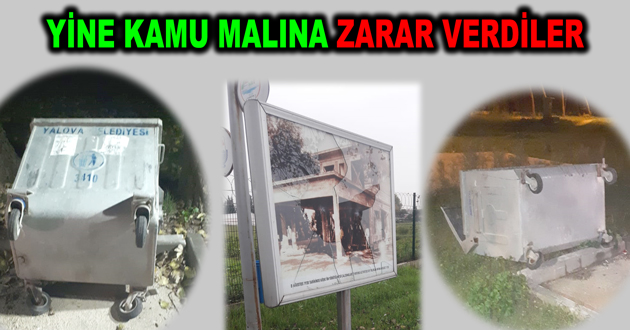YİNE KAMU MALINA ZARAR VERDİLER