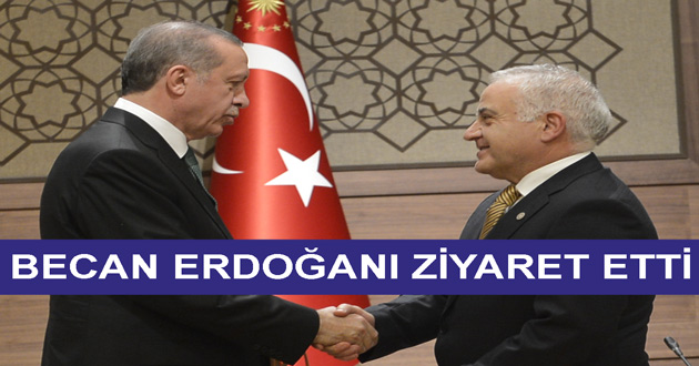 YTSO BAŞKANI BECAN CUMHURBAŞKANI'NA YAPILAN ZİYARETE KATILDI