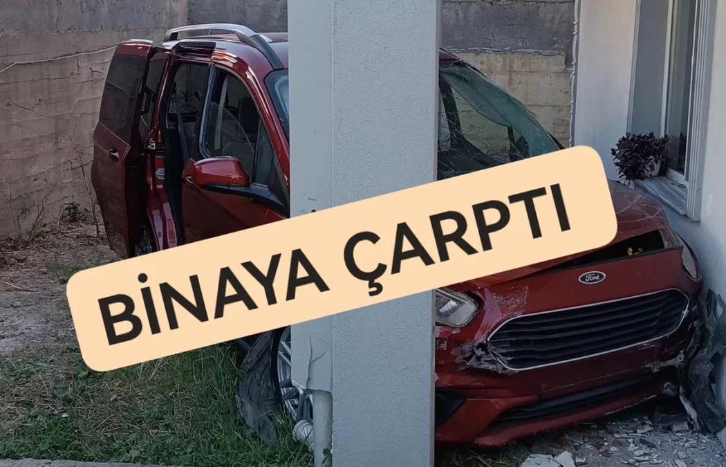 YUKARIDAN UÇTU BİNAYA ÇARPTI