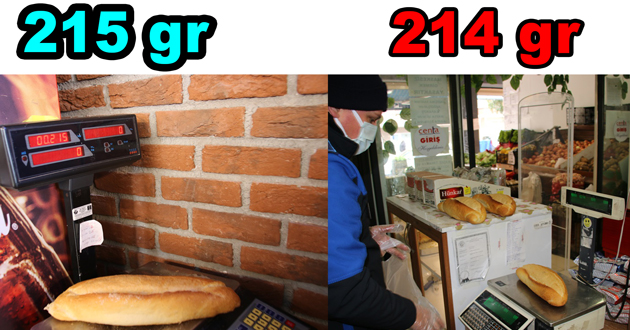 ​Zabıtadan ekmeklere kontrol