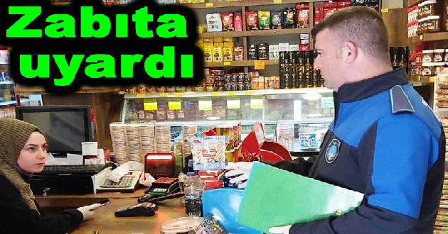 Zabıtadan koronavirüs bilgilendirmesi